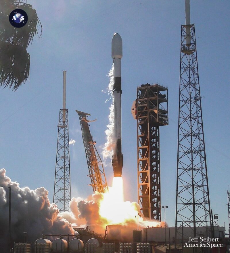 Spacex Launches Sixth Falcon 9 Of February Delivers Indonesian