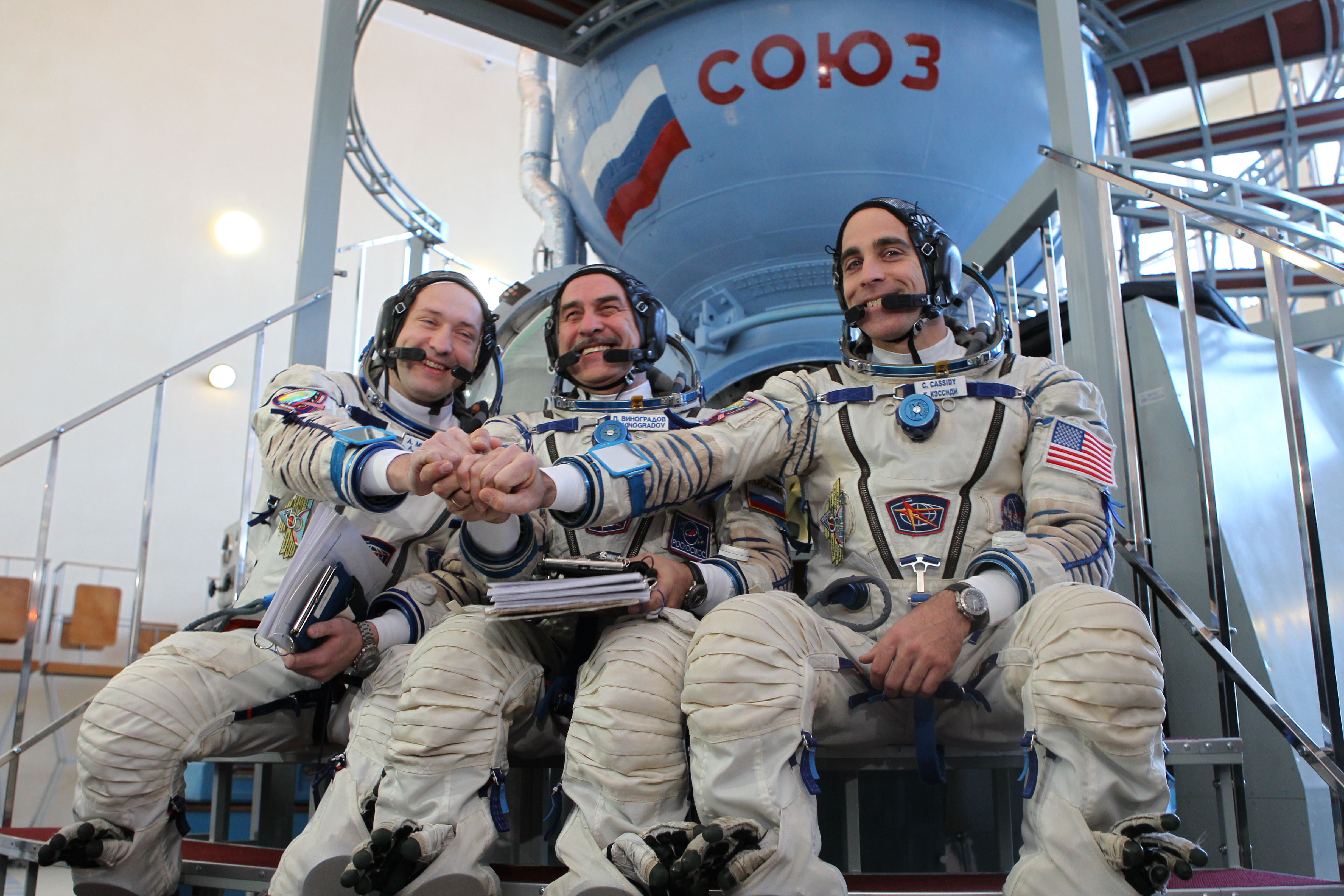 TMA-08M crew. Posted on AmericaSpace. « AmericaSpace